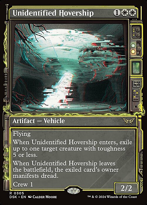 Unidentified Hovership Card Front