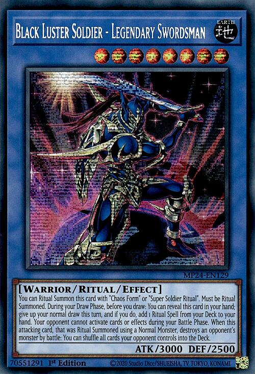 Black Luster Soldier - Legendary Swordsman Card Front