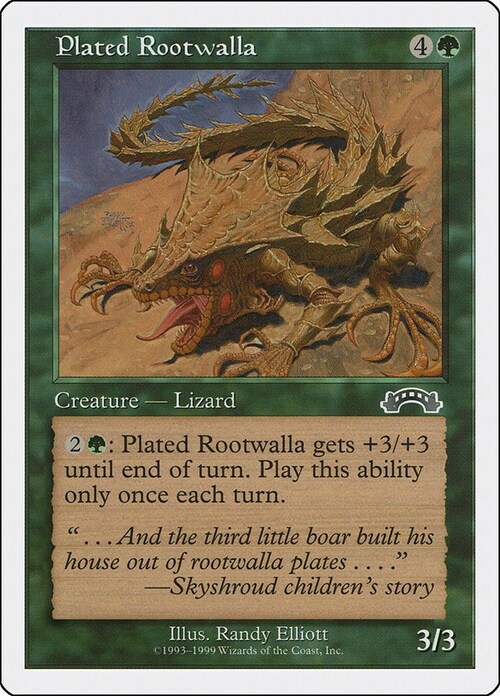 Plated Rootwalla Card Front