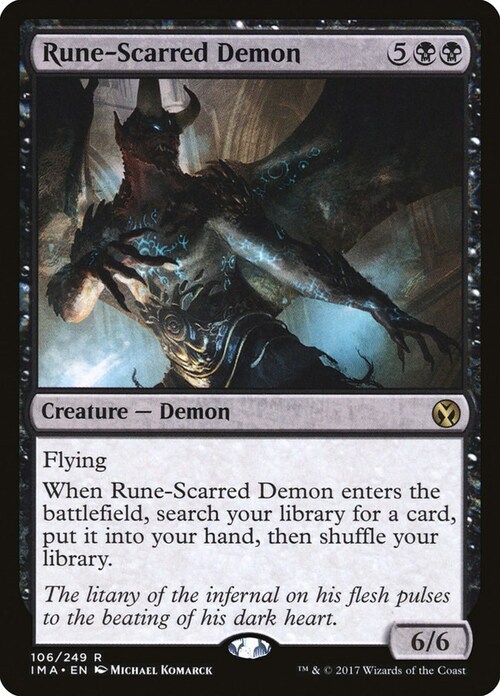 Rune-Scarred Demon Card Front