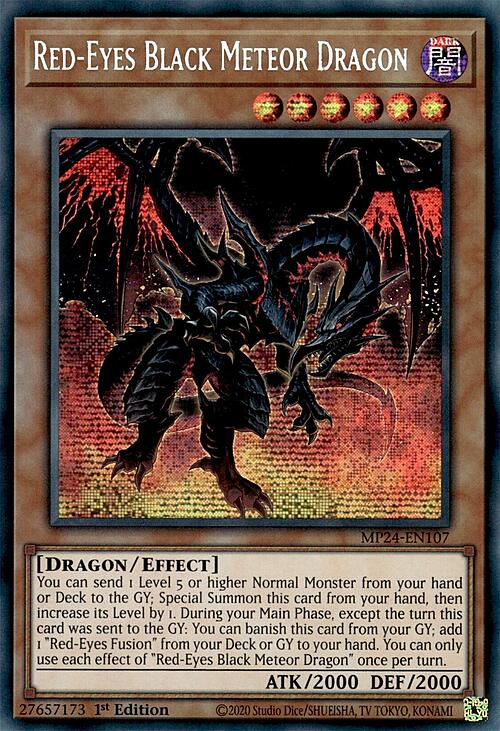 Red-Eyes Black Meteor Dragon Card Front