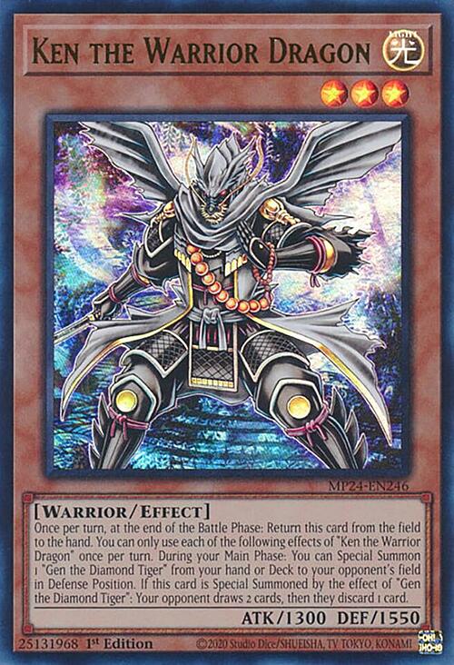 Ken the Warrior Dragon Card Front