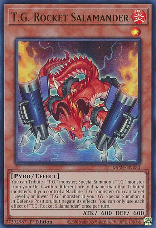 T.G. Rocket Salamander Card Front