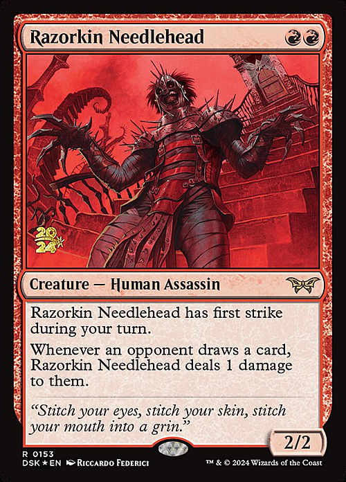 Razorkin Needlehead Card Front