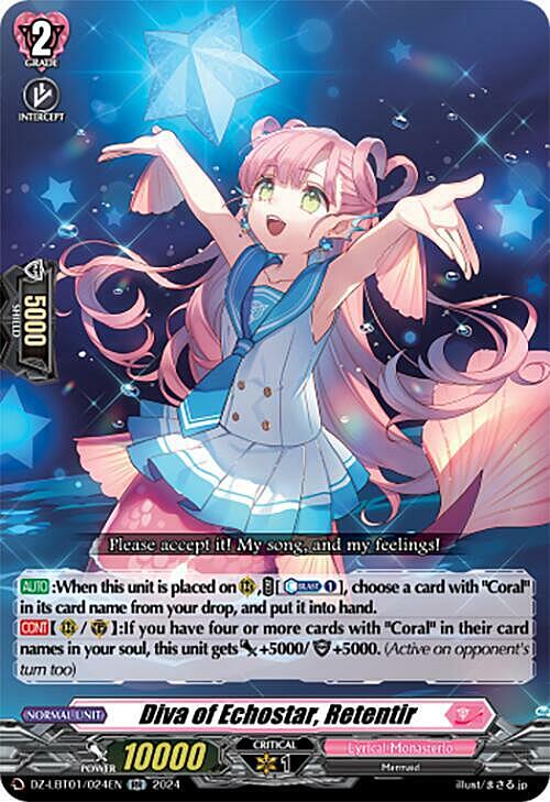 Diva of Echostar, Retentir Card Front