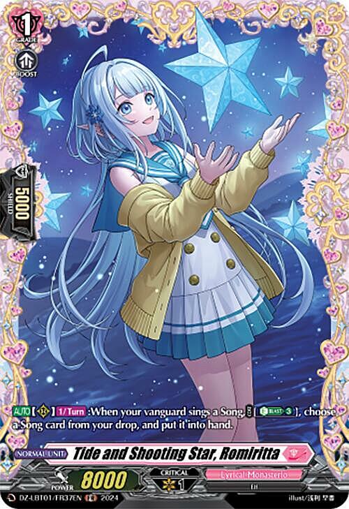 Tide and Shooting Star, Romiritta Card Front