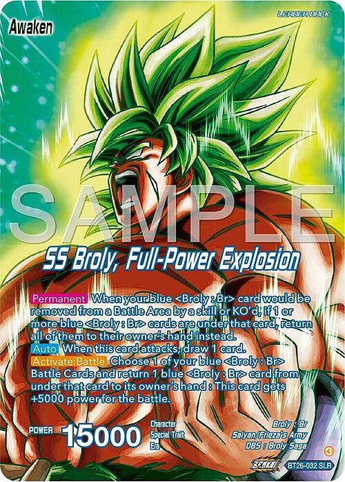 Broly // SS Broly, Full-Power Explosion Card Front