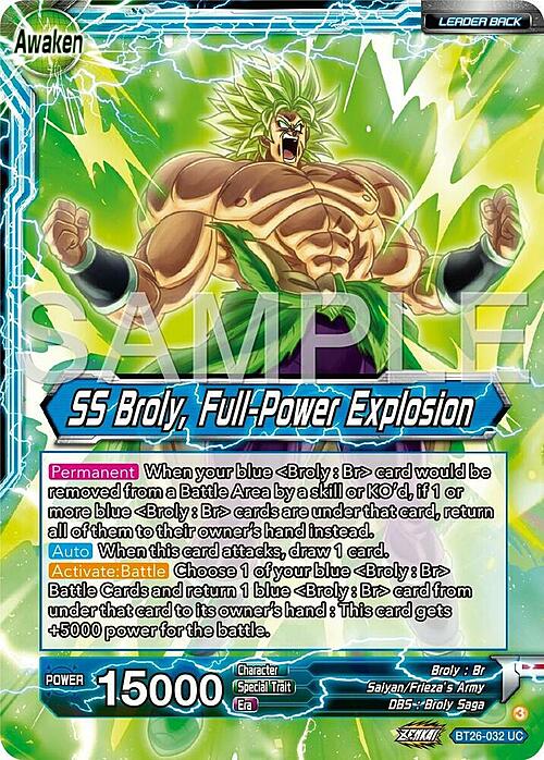 Broly // SS Broly, Full-Power Explosion Card Front