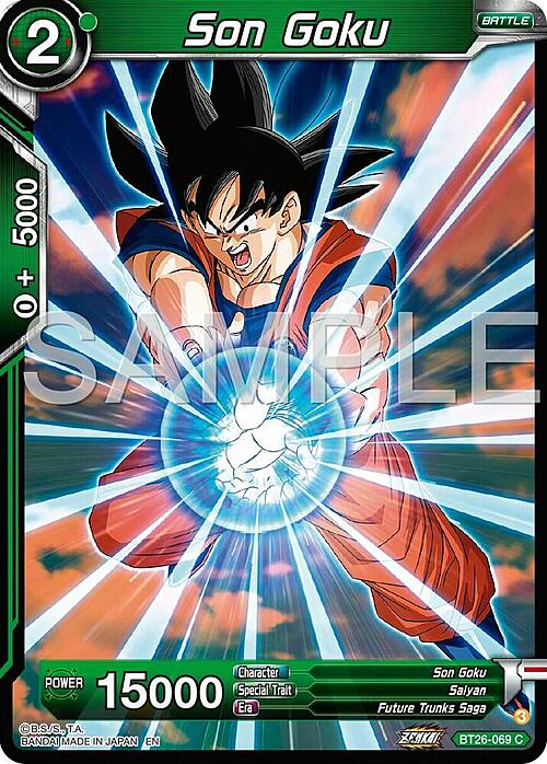 Son Goku Card Front