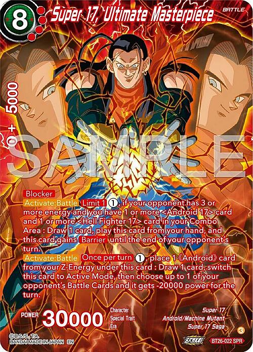 Super 17, Ultimate Masterpiece Card Front