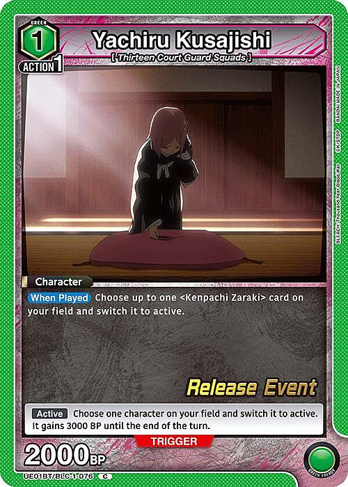 Yachiru Kusajishi Card Front