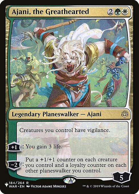 Ajani, the Greathearted Card Front