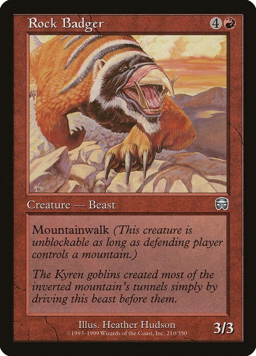 Rock Badger Card Front