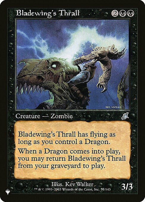 Bladewing's Thrall Card Front