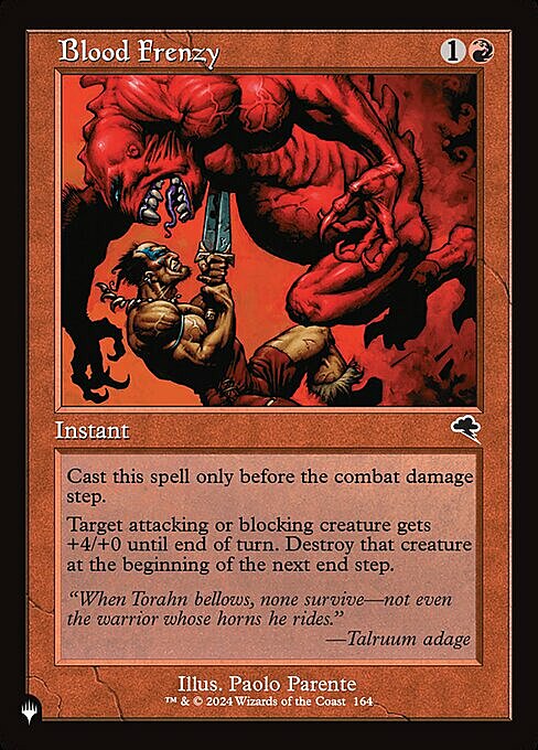 Blood Frenzy Card Front