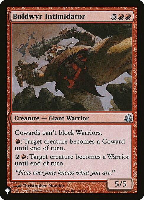 Boldwyr Intimidator Card Front