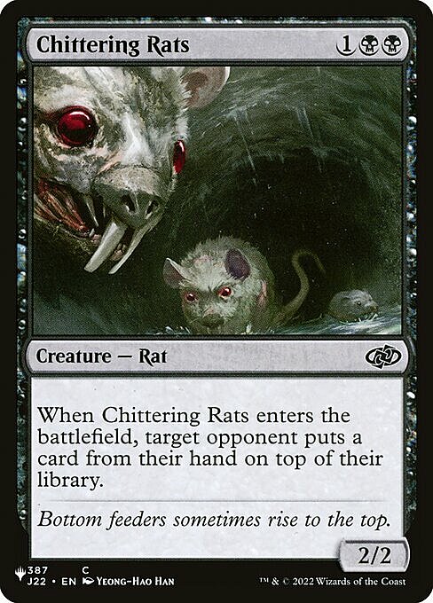 Chittering Rats Card Front