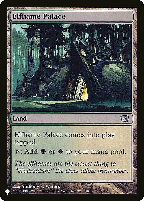 Elfhame Palace Card Front