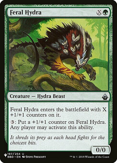 Feral Hydra Card Front