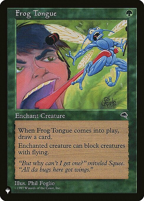 Frog Tongue Card Front