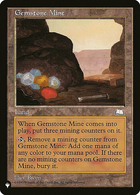 Gemstone Mine Card Front