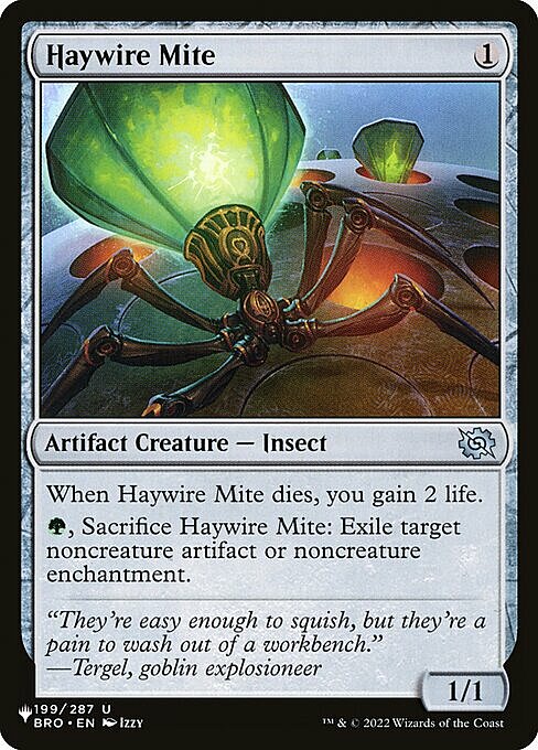 Haywire Mite Card Front