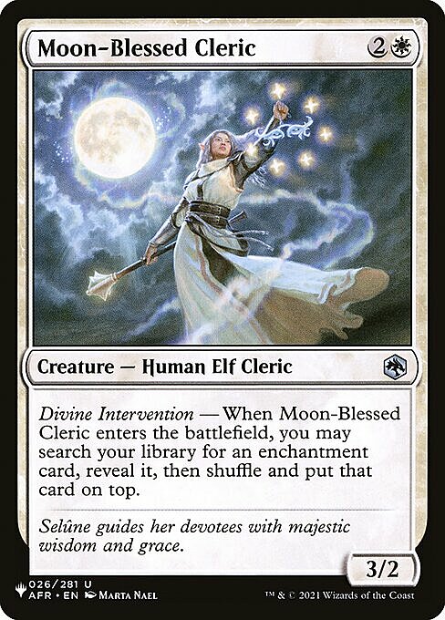 Moon-Blessed Cleric Card Front