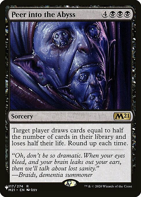 Peer into the Abyss Card Front