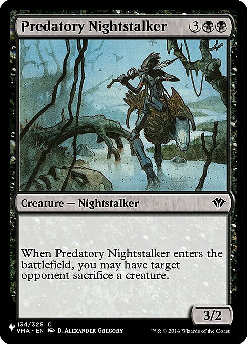 Predatory Nightstalker Card Front