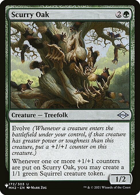 Scurry Oak Card Front