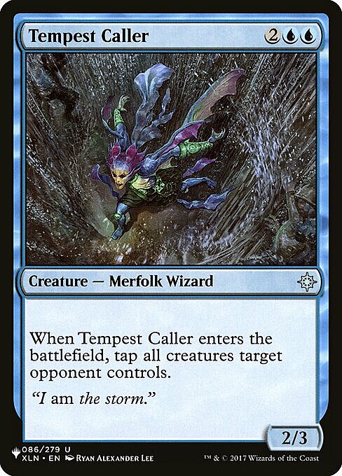 Tempest Caller Card Front