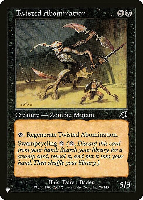 Twisted Abomination Card Front