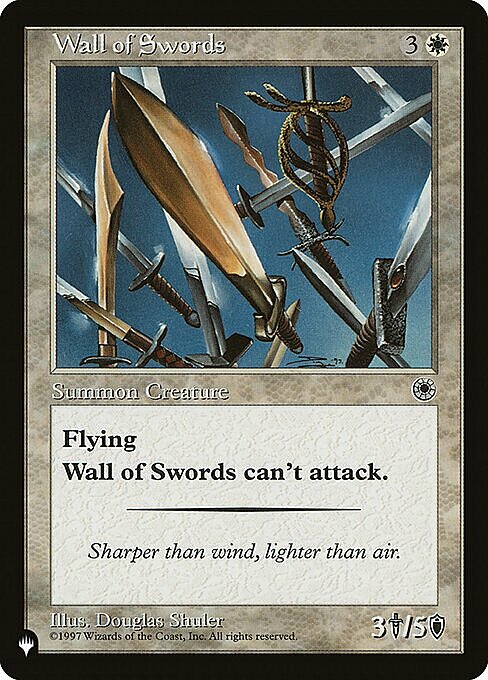 Wall of Swords Card Front