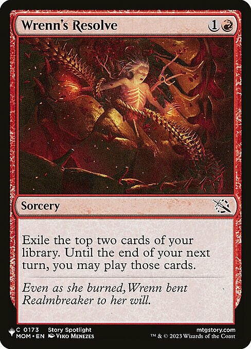 Wrenn's Resolve Card Front