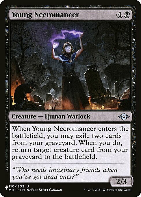 Young Necromancer Card Front