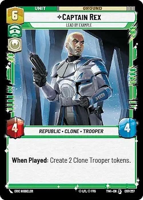 Captain Rex - Lead by Example Card Front