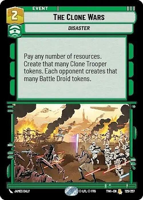 The Clone Wars Card Front