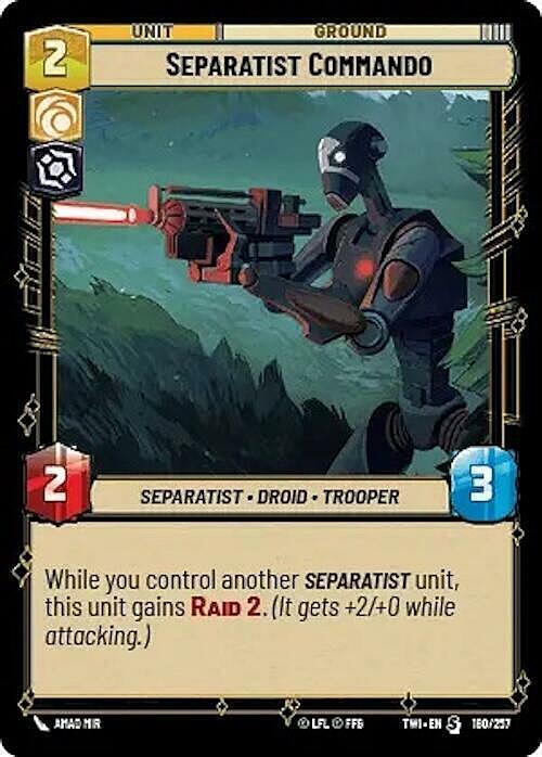 Separatist Commando Card Front