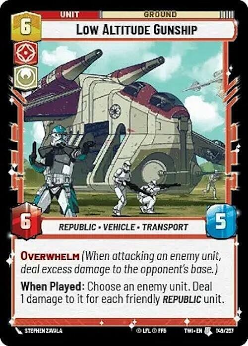 Low Altitude Gunship Card Front