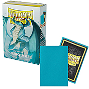 60 Small Dragon Shield Sleeves - Matte Turquoise