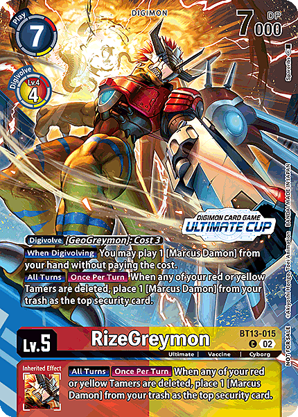 RizeGreymon Card Front