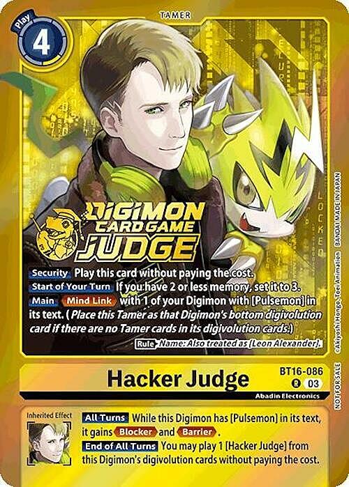 Hacker Judge Card Front