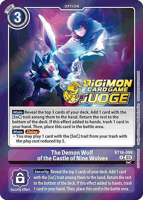 The Demon Wolf of the Castle of Nine Wolves Card Front