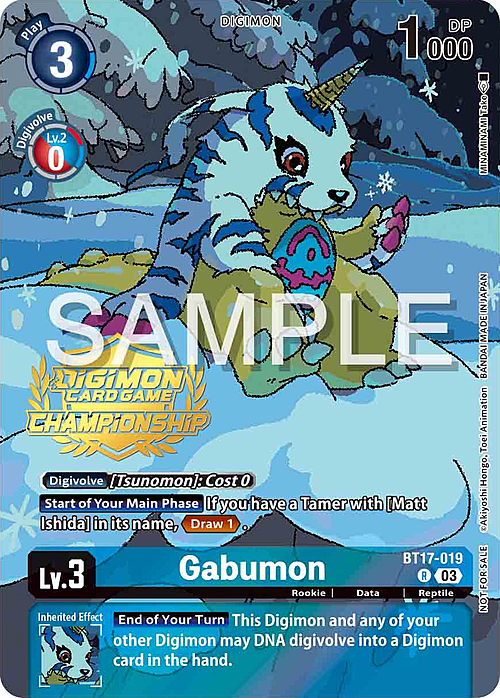 Gabumon Card Front