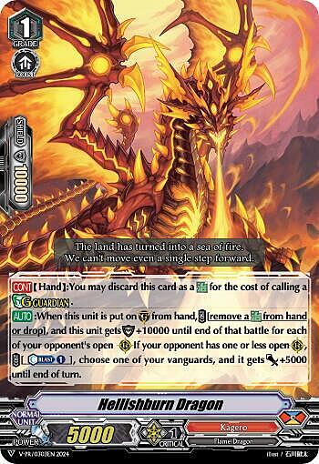 Hellishburn Dragon Card Front