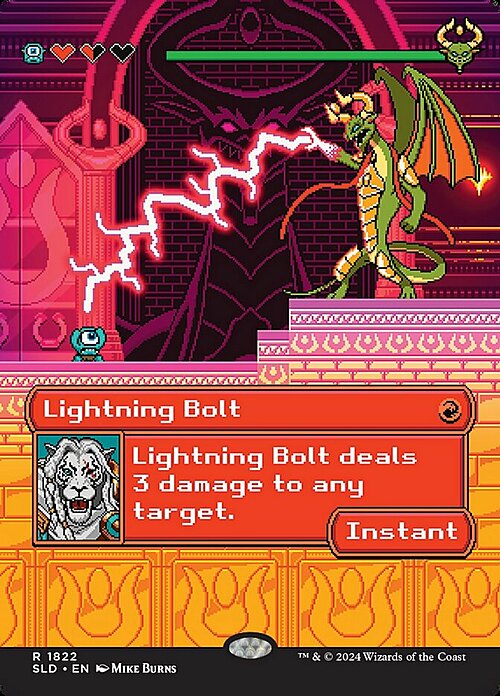 Lightning Bolt Card Front