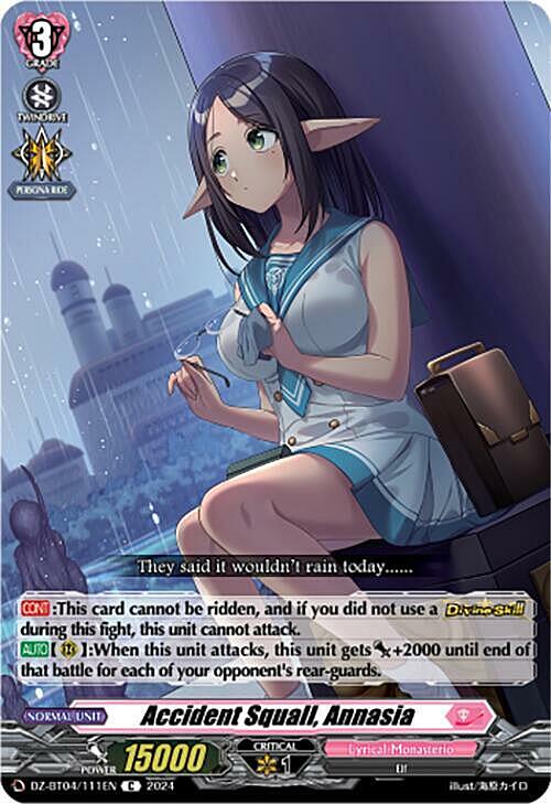 Accident Squall, Annasia Card Front