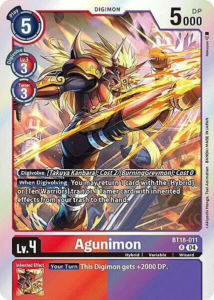 Agunimon Card Front