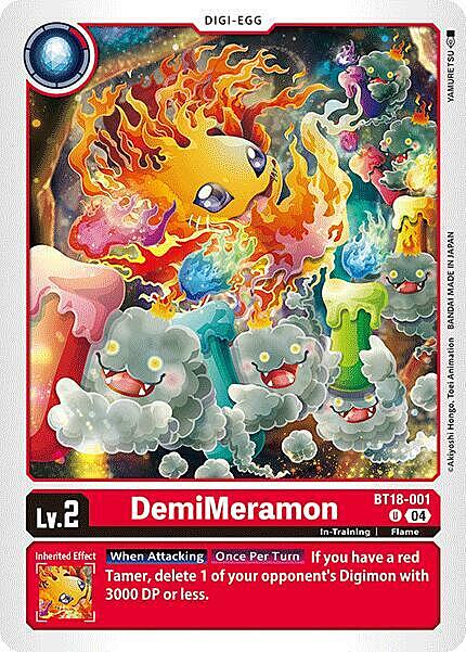 DemiMeramon Card Front