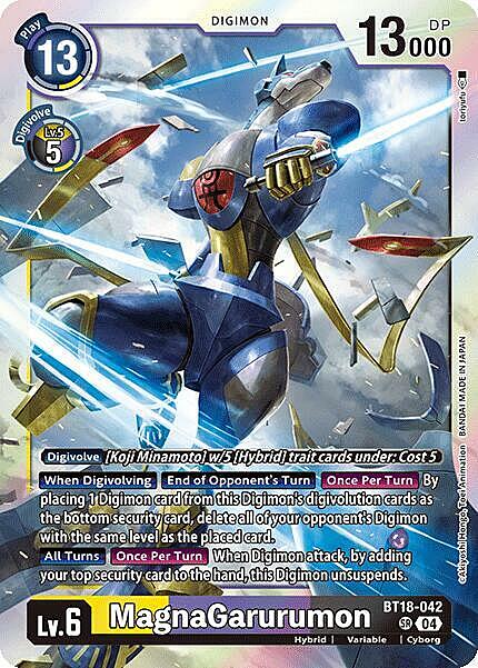 MagnaGarurumon Card Front